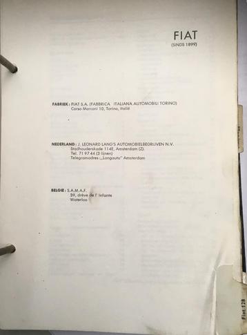 Fiat 128 1969-72. Olyslagers autotechnisch handboek 88 blz.  beschikbaar voor biedingen