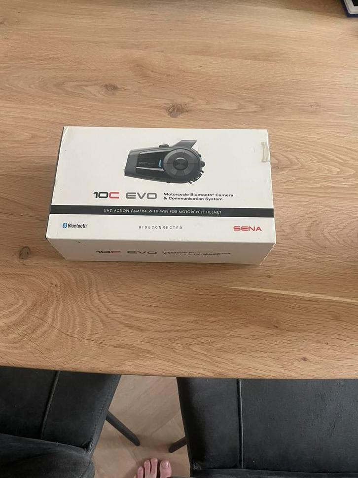 Sena 10C EVO Bluetooth headset met UHD camera, Motoren, Accessoires | Overige, Nieuw, Ophalen of Verzenden