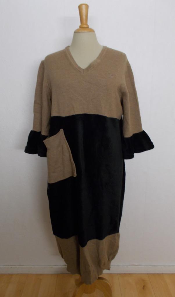 Warme refurbished handgemaakte jurk met Gant bovenlijf! XL, Kleding | Dames, Jurken, Zo goed als nieuw, Maat 46/48 (XL) of groter