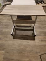 Verrijdbaar Bijzettafeltje - 80x40cm - In Hoogte Verstelbaar, Huis en Inrichting, Tafels | Bijzettafels, Ophalen, Minder dan 55 cm