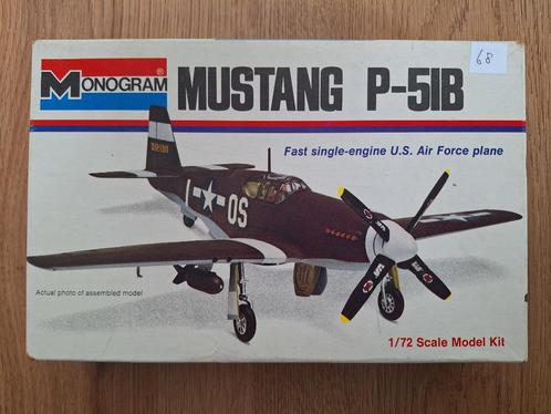 1:72 1/72 Monogram Mustang P-51B, Hobby en Vrije tijd, Modelbouw | Vliegtuigen en Helikopters, Zo goed als nieuw, Vliegtuig, 1:72 tot 1:144