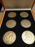 L.O. Wenckebach - bronzen penningen in luxe cassette, Antiek en Kunst, Ophalen of Verzenden