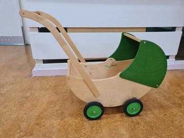 Van Dijk Toys Houten Babywagen beschikbaar voor biedingen