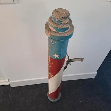 Kapperspaal 100cm met beugel jaren 20 barbershop reclame beschikbaar voor biedingen