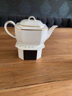theepot en theelicht villeroy & Boch heinrich black pearl, Gebruikt, Overige typen, Ophalen of Verzenden, Overige stijlen