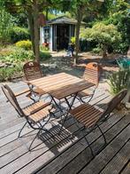 Tuinset hardhout, Tuin en Terras, Ophalen, 4 zitplaatsen, Gebruikt, Hardhout