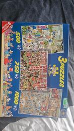 Jan van Haasteren  3 puzzels in 1, Ophalen, 500 t/m 1500 stukjes, Zo goed als nieuw