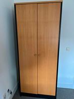 Zwart met beuken boekenkast (ikea) met 4 legplanken, Huis en Inrichting, Kasten | Overige, Ophalen, Gebruikt