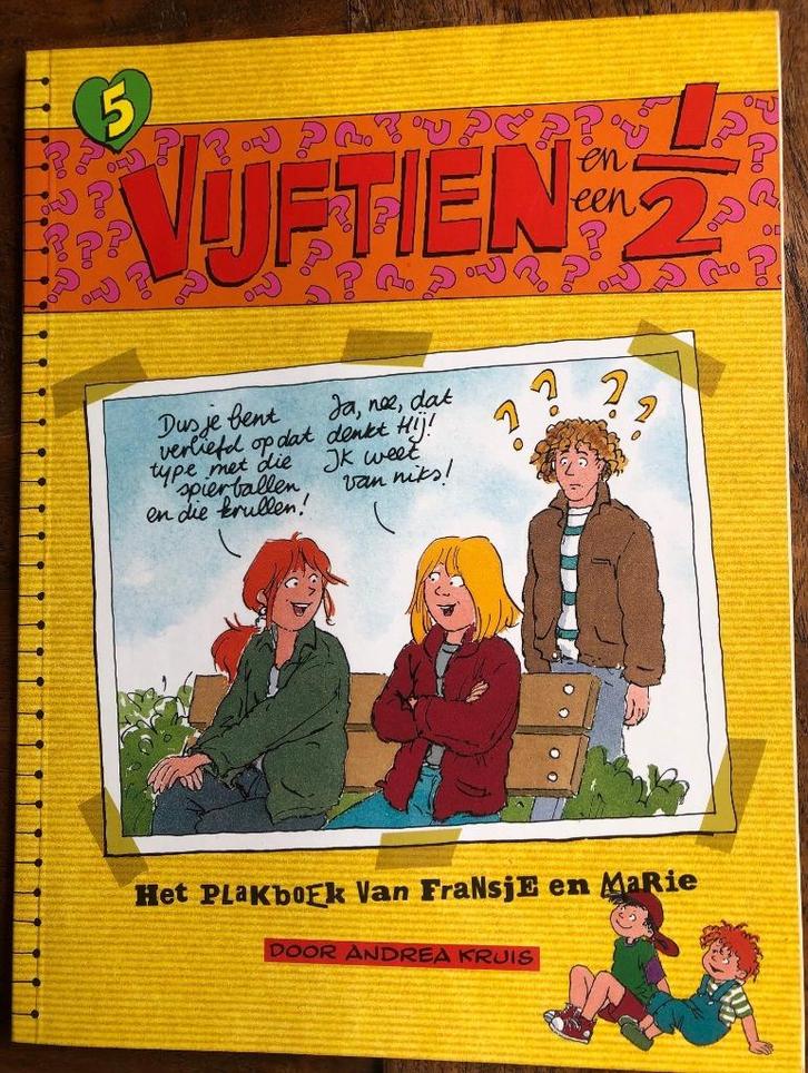 Stripboeken van Vijftien en een half - Andrea Kruis, Boeken, Stripboeken, Zo goed als nieuw, Eén stripboek, Ophalen of Verzenden