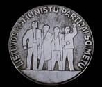 Litouwen Communistische Partij 50 jaar 1968 Brons Verzilver, Antiek en Kunst, Curiosa en Brocante, Verzenden