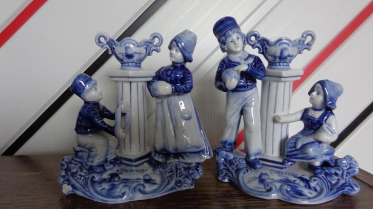 Delfts Blauw Oostende beeldjes, Antiek en Kunst, Curiosa en Brocante, Ophalen