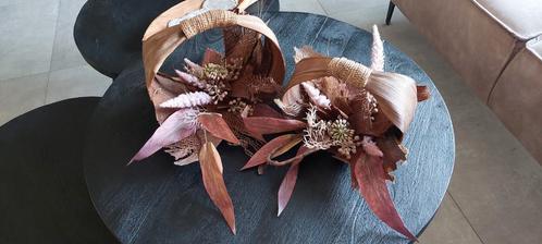 2 delig set van mand met zijdebloemen., Huis en Inrichting, Woonaccessoires | Wanddecoraties, Nieuw, Ophalen of Verzenden