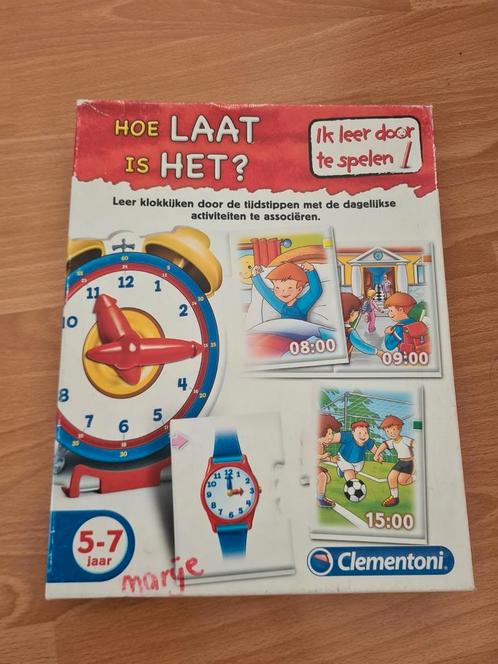 Clementoni Hoe Laat Is het?, Kinderen en Baby's, Speelgoed | Educatief en Creatief, Gebruikt, Ophalen of Verzenden
