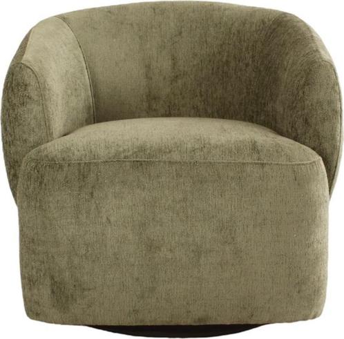 Draaifauteuil olijfgroen, Huis en Inrichting, Fauteuils, Zo goed als nieuw, Stof, 50 tot 75 cm, 75 tot 100 cm, Ophalen