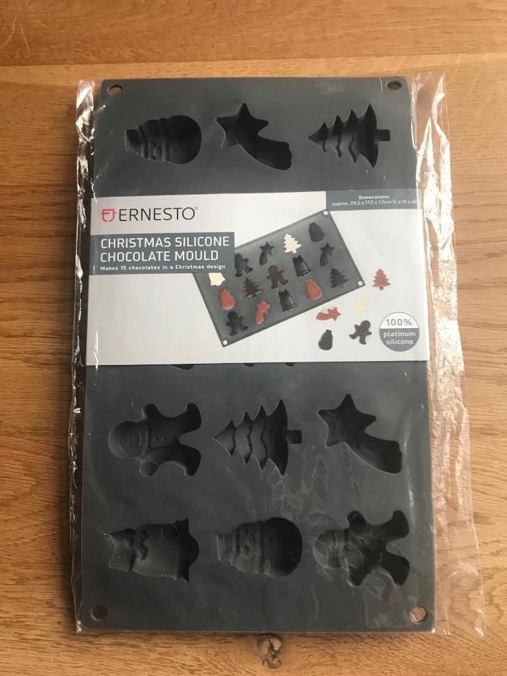 Ernesto Christmas Silicone chocolate mould, Diversen, Kerst, Nieuw, Ophalen of Verzenden