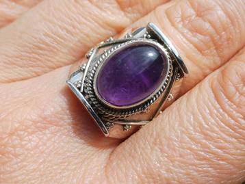 Vanoli 925 zilveren ring met amethist maat 17,75 beschikbaar voor biedingen