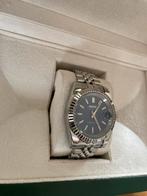 Datejust blue dial 41 mm, Sieraden, Tassen en Uiterlijk, Horloges | Heren, Staal, Verzenden, Polshorloge, Zo goed als nieuw