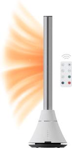 Bladloze Ventilatortoren Wit - Verwarming & Koeling, Witgoed en Apparatuur, Ventilatoren, Ophalen of Verzenden, Ventilator met afstandsbediening