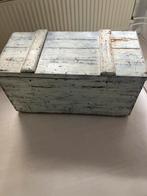Dekenkist met metalen binnenbak met deksel, Huis en Inrichting, Woonaccessoires | Kisten, Ophalen, Gebruikt, 50 tot 100 cm, 50 tot 75 cm