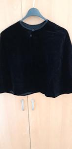 zwarte cape gevoerd van velours, Ophalen of Verzenden, Zo goed als nieuw