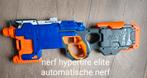 Nerf hyperfire elite automatische nerf met pijltjes, Kinderen en Baby's, Ophalen of Verzenden, Zo goed als nieuw