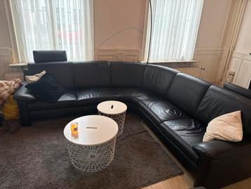 Gebruikte leren hoekbank - Comfortabel! beschikbaar voor biedingen