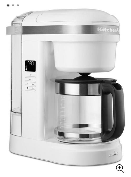 Kitchenaid filterkoffiezetapparaat wit, Witgoed en Apparatuur, Koffiezetapparaten, Zo goed als nieuw, Gemalen koffie, Ophalen of Verzenden