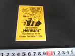 sticker kilder bar cafetaria hermans hoofdstraat - de thuit, Verzamelen, Stickers, Ophalen, Zo goed als nieuw