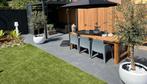 6 boxstoelen / tuinstoelen antracietgrijs, Tuin en Terras, Tuinstoelen, Ophalen, Gebruikt, Kunststof, Stapelbaar