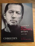 Eric Clapton Gitaren Catalogus - Christie's 1999, Ophalen of Verzenden, Zo goed als nieuw, Christie's, Catalogus