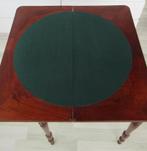 Antieke mahonie sidetable of kaarttafel met nieuw vilt, Antiek en Kunst, Antiek | Meubels | Tafels, Ophalen