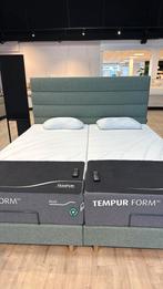 TEMPUR boxspring | Elektrisch verstelbaar | Showroomdeal, Ophalen of Verzenden, 180 cm, 200 cm, Groen