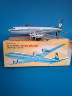 KLM Royal Dutch Airlines  Douglas- DC-7C blikken vliegtuig, Antiek en Kunst, Antiek | Speelgoed, Ophalen of Verzenden