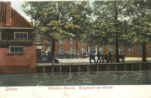 (701-220-029) Leiden Infanterie Kazerne, Verzamelen, Ansichtkaarten | Nederland, Zuid-Holland, Verzenden