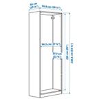 Pax kast 100x58x236 met 5 planken, Ophalen, Zo goed als nieuw