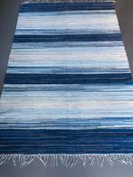 Zweeds voddenkleed vloerkleed blauwtinten, Huis en Inrichting, Stoffering | Tapijten en Kleden, Scandinavisch design, 100 tot 150 cm
