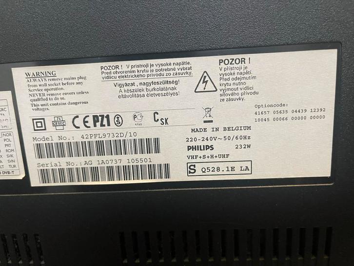 Philips 42PFL9732D/10 LCD TV / 42 inch, Audio, Tv en Foto, Televisies, Gebruikt, 100 cm of meer, Philips, 50 Hz, Ophalen