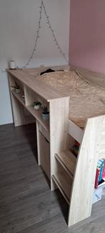 Kinderkamer; bed, kledingkast en bureau, Ophalen, Gebruikt, Hoogslaper