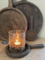 Houten onderzetter amuseplankje lepel hout stoer landelijk, Verzenden, Nieuw