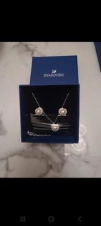 Swarovski Set - Ketting & Oorbellen - Nieuw in Doos, Sieraden, Tassen en Uiterlijk, Nieuw, Ophalen of Verzenden, Met kristal, Zilver