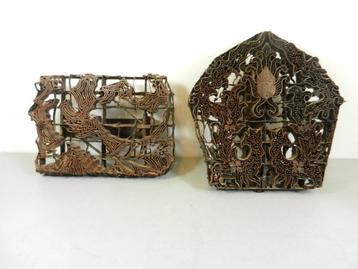 Set van 2 oude antieke authentieke batik stempels  beschikbaar voor biedingen