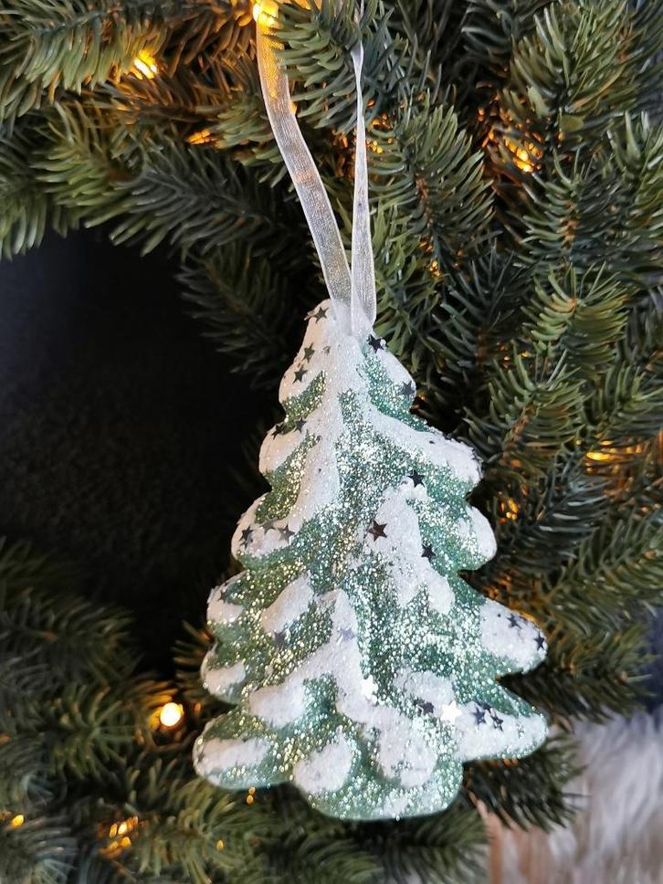 Kerstbal, kerstboom hanger, ornament 'Kerstboom mintgroen', Diversen, Kerst, Nieuw, Ophalen of Verzenden