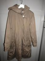 G698 Creenstone mt 44 mantel jas donkerbeige lichtbruin, Beige, Creenstone, Maat 42/44 (L), Ophalen of Verzenden