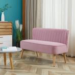 Sofa Retrodesign 2-zitsbank roze, Huis en Inrichting, Ophalen of Verzenden, Nieuw, Tweepersoons, Minder dan 150 cm