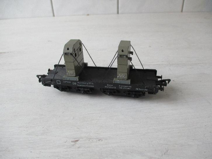 Fleischmann Bijwagen met Gewichten voor Kraan no 5596, Hobby en Vrije tijd, Modeltreinen | H0, Zo goed als nieuw, Wagon, Gelijkstroom