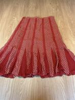 Coast Dames Midi Rok UK 12 [40] Rood met Stippen A-lijn, Maat 38/40 (M), Ophalen of Verzenden, Zo goed als nieuw, Rood