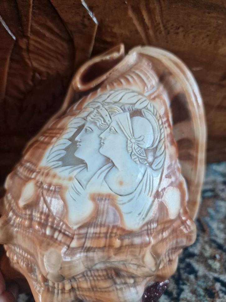 Vintage conch shell, Huis en Inrichting, Woonaccessoires | Boeddhabeelden, Ophalen of Verzenden