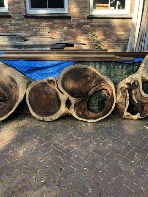 Suar organisch boomstambladen groot tot 250cm ,MEGASALE, Huis en Inrichting, Complete eetkamers, Nieuw, 8 stoelen of meer, Ophalen of Verzenden