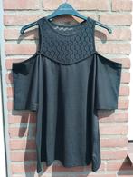 Leuke zomer top, XL mooi bewerkt, Verzenden, Zwart, Maat 46/48 (XL) of groter, Zo goed als nieuw