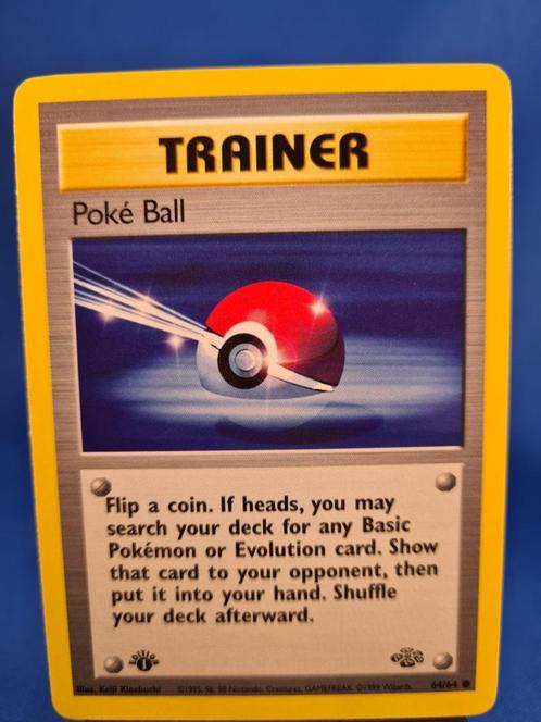 Poké Ball 64/64 - Jungle (1st edition), Hobby en Vrije tijd, Verzamelkaartspellen | Pokémon, Gebruikt, Losse kaart, Verzenden